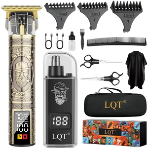 LQT Hair Clippers for Men 2 in 1 Beard and Mustache Trimmer for Men T Liners Trimmers Electric Cordless Nose and Ear Hair Trimmer Grooming Kit with Bag, to Son Husband Father Men's Gifts LQT Hair Clippers for Men 2 in 1 Beard and Mustache Trimmer for Men T Liners Trimmers Electric Cordless Nose and Ear Hair Trimmer Grooming Kit with Bag, to Son Husband Father Men's Gifts