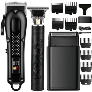 OIYO Hair Clippers for Men, Cordless Hair Cutting Kit With Trimmer Shaver | 3-in-1 cordless hair clippers set with trimmer, foil shaver, LCD display, and 10+ accessories. Perfect for beginners. OIYO Hair Clippers for Men, Cordless Hair Cutting Kit With Trimmer Shaver | 3-in-1 cordless hair clippers set with trimmer, foil shaver, LCD display, and 10+ accessories. Perfect for beginners.