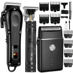 PROIYO 3-in-1 Hair Clippers for Men with LED, Beard Trimmer & Foil Shaver | Cordless USB Rechargeable Haircut Kit: 8 Guide Combs, T-Blade Detailing, Low-Noise, Nick-Free, Gift-Ready. PROIYO 3-in-1 Hair Clippers for Men with LED, Beard Trimmer & Foil Shaver | Cordless USB Rechargeable Haircut Kit: 8 Guide Combs, T-Blade Detailing, Low-Noise, Nick-Free, Gift-Ready.
