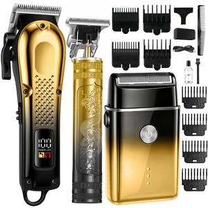 3-in-1 Hair Clippers for Men, Beard Trimmer & Foil Shaver, Golden | Cordless USB Rechargeable Haircut Kit: Self-Sharpening Blade, Low-Noise, Nick-Free, Beginner-Friendly, Gift-Ready. 3-in-1 Hair Clippers for Men, Beard Trimmer & Foil Shaver, Golden | Cordless USB Rechargeable Haircut Kit: Self-Sharpening Blade, Low-Noise, Nick-Free, Beginner-Friendly, Gift-Ready.