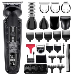 Hatteker Beard Trimmer for Men Mustache Trimmer T-Blade Beard Grooming Kit Hair Clipper Electic Razor Shavers Cordless Waterproof Nose Body Trimmer 8 in 1 Adjustable Speed Hatteker Beard Trimmer for Men Mustache Trimmer T-Blade Beard Grooming Kit Hair Clipper Electic Razor Shavers Cordless Waterproof Nose Body Trimmer 8 in 1 Adjustable Speed