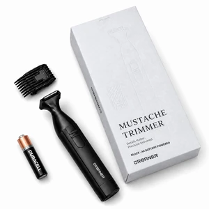 URBANER Mustache Trimmer for Men, Precision Beard Trimmer, IPX8 Waterproof | Japanese Steel Blade, 0.8-Inch Narrow Blade, 5-Length Adjustable Comb, Matte Black URBANER Mustache Trimmer for Men, Precision Beard Trimmer, IPX8 Waterproof | Japanese Steel Blade, 0.8-Inch Narrow Blade, 5-Length Adjustable Comb, Matte Black