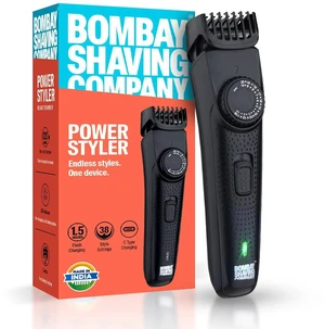 Bombay Shaving Company Beard Trimmer for Men, 2X Fast Charging, USB Type C, 120Min runtime, Hair Trimmer, Shaving Machine, Cordless Beard, 38 Length Settings, Prime Trimmer Black Bombay Shaving Company Beard Trimmer for Men, 2X Fast Charging, USB Type C, 120Min runtime, Hair Trimmer, Shaving Machine, Cordless Beard, 38 Length Settings, Prime Trimmer Black