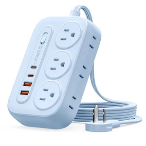 ORICO Surge Protector Power Strip, PD20W Multiple Outlets Extension Cord | with 6 AC Outlets and 4 USB Charging Ports (2 USB-C), Flat Plug, 5Ft Mountable Outlet Extender for Office/Dorm ETL Listed- OG ORICO Surge Protector Power Strip, PD20W Multiple Outlets Extension Cord | with 6 AC Outlets and 4 USB Charging Ports (2 USB-C), Flat Plug, 5Ft Mountable Outlet Extender for Office/Dorm ETL Listed- OG