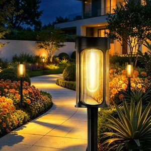 ASMAD 8 Pack Solar Lights Outdoor Waterproof,Auto On/Off | Solar Pathway Lights, LED 3000K Outdoor Light for Garden, Path, Yard, Patio, Walkway, Driveway, Landscape Lighting