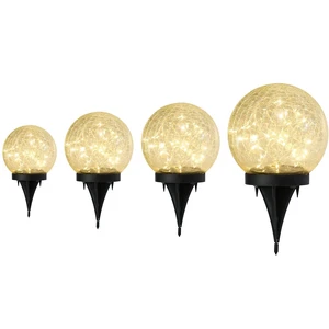 Outdoor Waterproof IP65 Solar Globe Lights, Led Solar Light Balls for Lawn Garden Patio Table Art Decoration, Yard Landscape Illuminated Cracked Glass Sphere Gazing Ball Lights, Round Ornaments Orbs Outdoor Waterproof IP65 Solar Globe Lights, Led Solar Light Balls for Lawn Garden Patio Table Art Decoration, Yard Landscape Illuminated Cracked Glass Sphere Gazing Ball Lights, Round Ornaments Orbs
