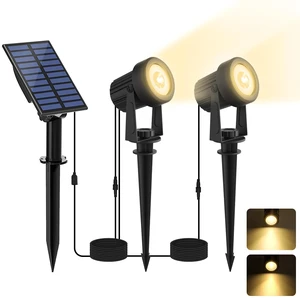 LINQELLY Solar Spotlights Outdoor Waterproof, Warm White Landscape Lights | Decorative Solar Spot Lighting for Garden, Yard, Pathway, Lawn, Poolside, Party, 2-in-1 Mounted (Warm White, 1 Pack) LINQELLY Solar Spotlights Outdoor Waterproof, Warm White Landscape Lights | Decorative Solar Spot Lighting for Garden, Yard, Pathway, Lawn, Poolside, Party, 2-in-1 Mounted (Warm White, 1 Pack)