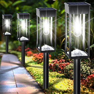 COXSENI Solar Path Lights Outdoor Waterproof 6500K Cool White, 6 Pack | Auto On/Off, Bright LED, IP65, Solar Powered Landscape Lights for Pathway, Driveway, Lawn, Patio, Sidewalk, Yard, Walkway COXSENI Solar Path Lights Outdoor Waterproof 6500K Cool White, 6 Pack | Auto On/Off, Bright LED, IP65, Solar Powered Landscape Lights for Pathway, Driveway, Lawn, Patio, Sidewalk, Yard, Walkway