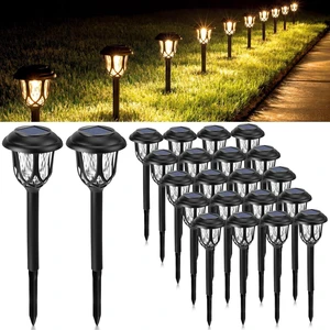 Tuanse 20 Pcs Solar Outdoor Garden Pathway LED Lights Bulk, Warm Light | Solar Powered Landscape Yard Stake Lights Waterproof Auto On/Off for Lawn Patio Porch Walkway Driveway Tuanse 20 Pcs Solar Outdoor Garden Pathway LED Lights Bulk, Warm Light | Solar Powered Landscape Yard Stake Lights Waterproof Auto On/Off for Lawn Patio Porch Walkway Driveway