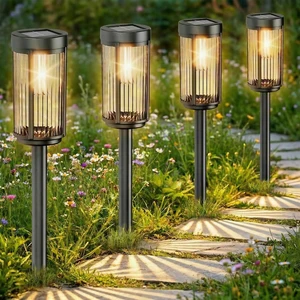 Sparkblaze Solar Garden Lights Outdoor, 12 Pack, Warm White | Decorative Solar Pathway Lights for Yard Auto On/Off Landscape Lighting for Walkway, Lawn, Garden Sparkblaze Solar Garden Lights Outdoor, 12 Pack, Warm White | Decorative Solar Pathway Lights for Yard Auto On/Off Landscape Lighting for Walkway, Lawn, Garden
