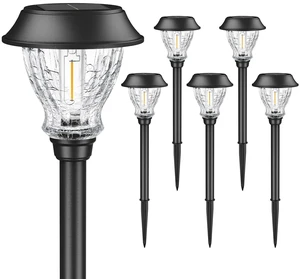 XMCOSY+ Solar Garden Lights 6 Pack, 2700K LED Warm White Landscape Lighting | IP65 Waterproof, Auto On/Off Long-Lasting Solar Pathway Lighting Outdoor for Yard Path Lawn Walkway Driveway Outside Décor XMCOSY+ Solar Garden Lights 6 Pack, 2700K LED Warm White Landscape Lighting | IP65 Waterproof, Auto On/Off Long-Lasting Solar Pathway Lighting Outdoor for Yard Path Lawn Walkway Driveway Outside Décor