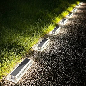 Lacasa Solar Deck Lights, Solar Light Outdoor Waterproof IP68, 8 Pack Solar Powered Pathway Yard Driveway Step Landscape Lights, LED Lighting 50LM for Garden Path Walkway Stair Patio, Cool White 6000K Lacasa Solar Deck Lights, Solar Light Outdoor Waterproof IP68, 8 Pack Solar Powered Pathway Yard Driveway Step Landscape Lights, LED Lighting 50LM for Garden Path Walkway Stair Patio, Cool White 6000K