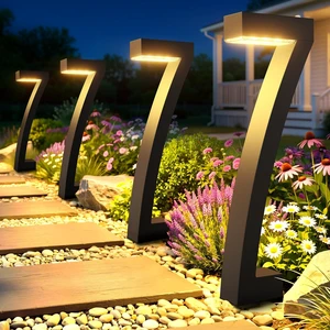 BUCASA Solar Lights Outdoor Pathway Lights, 6 Pack Upgraded Bright LED Outdoor Solar Light for Outside, IP65 Waterproof Solar Garden Light for Yard, Driveway, Walkway, Landscape, Patio Decor
