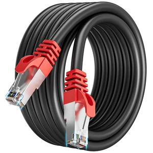 Cat 7 Ethernet Cable 20ft, High Speed 10Gbps, Cat7 Patch Cable 20 feet | SFTP Cat 7 Triple Shielded Internet Cords, Gold-Plated Connectors, Compatible with Gaming PS5/4/3 Xbox PC Laptop Modem Router Cat 7 Ethernet Cable 20ft, High Speed 10Gbps, Cat7 Patch Cable 20 feet | SFTP Cat 7 Triple Shielded Internet Cords, Gold-Plated Connectors, Compatible with Gaming PS5/4/3 Xbox PC Laptop Modem Router
