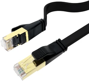 xyaudio Cat8 High Speed Ethernet Cable, Flat LAN Patch Cable, 2000MHz 40Gbps, S/FTP Shielded RJ45 Connectors with Golden Plugs for Router, Modem, Gaming, Home Office,Faster Than Cat6/Cat7, 30ft, 1pk xyaudio Cat8 High Speed Ethernet Cable, Flat LAN Patch Cable, 2000MHz 40Gbps, S/FTP Shielded RJ45 Connectors with Golden Plugs for Router, Modem, Gaming, Home Office,Faster Than Cat6/Cat7, 30ft, 1pk