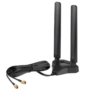 WiFi 7 WiFi 6E Antenna Tri-Band Gaming PC Bluetooth RP-SMA Antenna | Magnetic Base Antenna for Asus Gigabyte MSI Gaming Motherboard PC Desktop Computer WiFi 7 Router WiFi PCIe Card, Eifagur WiFi 7 WiFi 6E Antenna Tri-Band Gaming PC Bluetooth RP-SMA Antenna | Magnetic Base Antenna for Asus Gigabyte MSI Gaming Motherboard PC Desktop Computer WiFi 7 Router WiFi PCIe Card, Eifagur