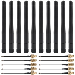 10Set 3dBi WiFi Antenna 2.4GHz Antenna for USB Adapter with U.FL to Female SMA Cable for Arduino Wemos D1 M1 ESP8266 ESP32 ESP-07 10Set 3dBi WiFi Antenna 2.4GHz Antenna for USB Adapter with U.FL to Female SMA Cable for Arduino Wemos D1 M1 ESP8266 ESP32 ESP-07