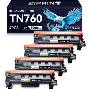 TN760 Toner Compatible for Brother Printer MFC-L2710DW MFC-L2750DW,4 Pack | TN 760 Toner TN-730/TN-760 Black Cartridge for TN730 DCP-L2550DW HL-L2350DW HL-L2395DW HL-L2370DW,High Yield, Ideal for Work TN760 Toner Compatible for Brother Printer MFC-L2710DW MFC-L2750DW,4 Pack | TN 760 Toner TN-730/TN-760 Black Cartridge for TN730 DCP-L2550DW HL-L2350DW HL-L2395DW HL-L2370DW,High Yield, Ideal for Work