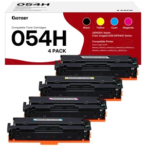 GOTOBY 054H Toner Cartridges Replacement for Canon 054 054H | Compatible for Canon Color ImageClass LBP622Cdw MF642Cdw MF643Cdw MF644Cdw MF640C Printer (Black, Cyan, Magenta, Yellow) GOTOBY 054H Toner Cartridges Replacement for Canon 054 054H | Compatible for Canon Color ImageClass LBP622Cdw MF642Cdw MF643Cdw MF644Cdw MF640C Printer (Black, Cyan, Magenta, Yellow)