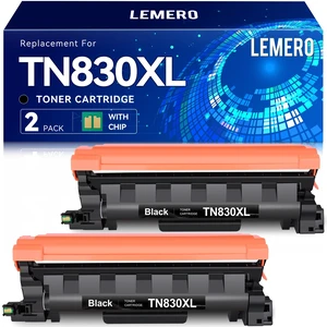 TN830XL 830 XL/V/R TN830 Black Toner for Brother TN-830XL 830XL DCP-L2640DW | Compatible for Brother HL-L2460DW HL-L2480DW HL-L2405W MFC-L2820DW Printer-2 Pack of TN830XL TN830 High Yield Cartridges TN830XL 830 XL/V/R TN830 Black Toner for Brother TN-830XL 830XL DCP-L2640DW | Compatible for Brother HL-L2460DW HL-L2480DW HL-L2405W MFC-L2820DW Printer-2 Pack of TN830XL TN830 High Yield Cartridges