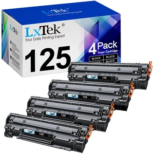 LxTek CRG125 Black Toner Cartridge Replacement for Canon LBP6030w MF3010 | 3484B001 CRG-125 Work with ImageClass LBP6000 LBP6020B LBP6018 LBP3100 Laserjet P1005P1006 Printer 4 Pack HighYield LxTek CRG125 Black Toner Cartridge Replacement for Canon LBP6030w MF3010 | 3484B001 CRG-125 Work with ImageClass LBP6000 LBP6020B LBP6018 LBP3100 Laserjet P1005P1006 Printer 4 Pack HighYield