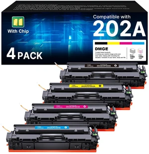 202A Toner Cartridges 4 Pack Replacement for HP 202A 202X MFP M281cdw Toner | Compatible for HP Color LaserJet Pro MFP M281fdw M281cdw M281fdn M254dw M254dn Printer (Black Cyan Yellow Magenta) 202A Toner Cartridges 4 Pack Replacement for HP 202A 202X MFP M281cdw Toner | Compatible for HP Color LaserJet Pro MFP M281fdw M281cdw M281fdn M254dw M254dn Printer (Black Cyan Yellow Magenta)