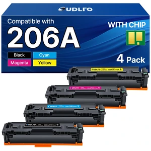 206A Toner Cartridges 4 Pack for HP M255dw M283fdw M282nw with Chip | HP 206A toner cartridges 4 pack with chip for M255dw M255nw M282nw M283fdw M283cdw M283fdn printers 206A Toner Cartridges 4 Pack for HP M255dw M283fdw M282nw with Chip | HP 206A toner cartridges 4 pack with chip for M255dw M255nw M282nw M283fdw M283cdw M283fdn printers