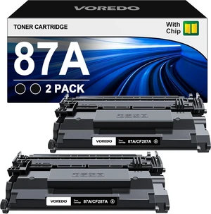 CF287A 87A Toner Cartridge High Yield Compatible Replacement for HP 87A CF287A 87X CF287X for HP LaserJet Enterprise M506 M506dn M506n M506x M501n M501dn M527f M527dn M527z Printer (Black, 2-Pack) CF287A 87A Toner Cartridge High Yield Compatible Replacement for HP 87A CF287A 87X CF287X for HP LaserJet Enterprise M506 M506dn M506n M506x M501n M501dn M527f M527dn M527z Printer (Black, 2-Pack)