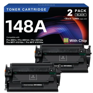 toinkbea 148AToner Cartridge Black 4001n 4101fdw W1480A 148X W1480X 2 Pack | Compatible for HP 148 148A 148X W1480A W1480X for HP LaserJet Pro MFP 4101fdw 4101fdn 4101dw Pro 4001dw 4001dn 4001nPrinter toinkbea 148AToner Cartridge Black 4001n 4101fdw W1480A 148X W1480X 2 Pack | Compatible for HP 148 148A 148X W1480A W1480X for HP LaserJet Pro MFP 4101fdw 4101fdn 4101dw Pro 4001dw 4001dn 4001nPrinter
