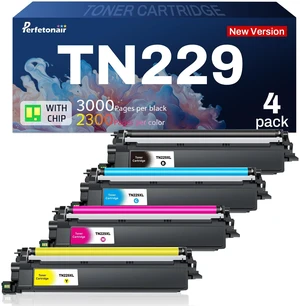TN229XL Toner Cartridges Replacement for Brother TN229 TN229XL Toner for MFC-L3720CDW MFC-L3765CDW MFC-L3780CDW HL-L3220CDW HL-L3280CDW HL-L3300CDW Printer (Black, Cyan, Magenta, Yellow, 4 Pack) TN229XL Toner Cartridges Replacement for Brother TN229 TN229XL Toner for MFC-L3720CDW MFC-L3765CDW MFC-L3780CDW HL-L3220CDW HL-L3280CDW HL-L3300CDW Printer (Black, Cyan, Magenta, Yellow, 4 Pack)
