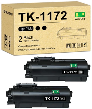 TK-1172 High Yield Black Toner Cartridge Replacement for Kyocera (2-Pack) | for M2040dn / M2540dw / M2640idw / Printer (1T02Y80UX0)