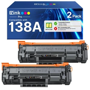 E-Z Ink Pro Toner Cartridge (with Chip) 138A W1380A Toner Cartridge 138X | Replacement for HP hp 138a Black Laserjet Toner Cartridge for HP LaserJet Pro 3001dw 3001fdw MFP 3101fdw Series Printer (2BK) E-Z Ink Pro Toner Cartridge (with Chip) 138A W1380A Toner Cartridge 138X | Replacement for HP hp 138a Black Laserjet Toner Cartridge for HP LaserJet Pro 3001dw 3001fdw MFP 3101fdw Series Printer (2BK)