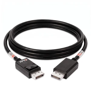 Club 3D DisplayPort 2.1 Cable VESA DP80 80Gbps 1.6m/5,25ft CAC-1092 | Bi-directional DP to DP, locking latch connectors, DSC 1.2 & FEC support, up to 8K 240Hz & 4K 240Hz for gaming monitors Club 3D DisplayPort 2.1 Cable VESA DP80 80Gbps 1.6m/5,25ft CAC-1092 | Bi-directional DP to DP, locking latch connectors, DSC 1.2 & FEC support, up to 8K 240Hz & 4K 240Hz for gaming monitors