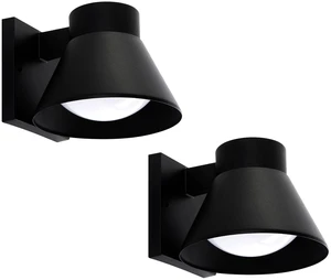 UME 2 Pack LED Outdoor Wall Light Fixtures, Black Front Porch Lights Wall Mount Lighting, Exterior Waterproof Wall Lantern Light Fixture Anti-Rust Farmhouse Wall Sconce for Patio, Doorway, Garage UME 2 Pack LED Outdoor Wall Light Fixtures, Black Front Porch Lights Wall Mount Lighting, Exterior Waterproof Wall Lantern Light Fixture Anti-Rust Farmhouse Wall Sconce for Patio, Doorway, Garage