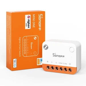 SONOFF MINI ONE MINI-ZB1GS Zigbee Smart Switch 16A Relay | Make existing lights and appliances smart with 16A Zigbee control, Timer & Scheduling, Alexa & Home Assistant integration. SONOFF MINI ONE MINI-ZB1GS Zigbee Smart Switch 16A Relay | Make existing lights and appliances smart with 16A Zigbee control, Timer & Scheduling, Alexa & Home Assistant integration.