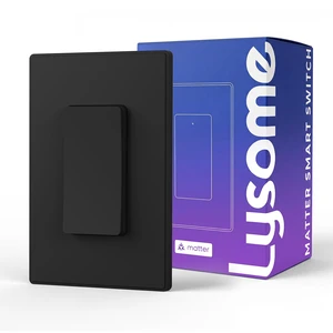 LYSOME Matter Smart Light Switch, Voice Control Smart Wall Switch Compatible with Alexa & Google Assistant, APP Control and Timer Schedule, Neutral Wire Required, 3 Way, 2.4 GHz Wi-Fi, Black, 1 Pack LYSOME Matter Smart Light Switch, Voice Control Smart Wall Switch Compatible with Alexa & Google Assistant, APP Control and Timer Schedule, Neutral Wire Required, 3 Way, 2.4 GHz Wi-Fi, Black, 1 Pack