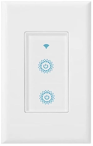 Nexete Smart Wi-Fi Double Light Switch, 2 in1 Single Pole Switch Compatible with Alexa Google Home,Voice Control, Timing Function,Neutral Wire Required(Double) Nexete Smart Wi-Fi Double Light Switch, 2 in1 Single Pole Switch Compatible with Alexa Google Home,Voice Control, Timing Function,Neutral Wire Required(Double)
