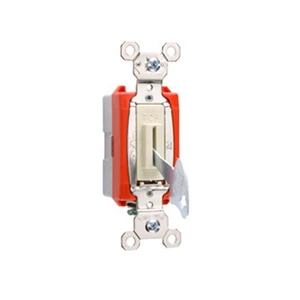 Legrand Pass & Seymour PS20AC1IL 20 Amp 120/277V Industrial Extra Heavy-Duty Specification Grade Locking Toggle Switch, Single Pole, Back and Side Wire, Ivory (1 Count) Legrand Pass & Seymour PS20AC1IL 20 Amp 120/277V Industrial Extra Heavy-Duty Specification Grade Locking Toggle Switch, Single Pole, Back and Side Wire, Ivory (1 Count)
