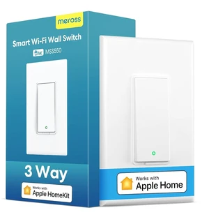 meross Smart WiFi Switch, 3-Way/Single-Pole, HomeKit Compatible, 1 Pack | Neutral Wire Required, Scheduling & Automation, Remote & Voice Control, No Hub Needed, Works with Alexa, Google, Apple Home meross Smart WiFi Switch, 3-Way/Single-Pole, HomeKit Compatible, 1 Pack | Neutral Wire Required, Scheduling & Automation, Remote & Voice Control, No Hub Needed, Works with Alexa, Google, Apple Home