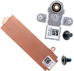 Deal4GO M.2 2280 SSD Heatsink Thermal Shield 26X1Y 026X1Y w/Support Bracket X8MY9 0X8MY9 for Dell G15 5510 5511 5515 5520 5521 5525