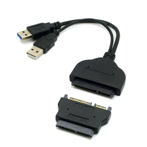 JSER 1set USB 3.0 to SATA 22Pin & SATA to 16Pin Micro SATA Adapter for 1.8" 2.5" Hard Disk Driver with Extral USB Power Cable JSER 1set USB 3.0 to SATA 22Pin & SATA to 16Pin Micro SATA Adapter for 1.8" 2.5" Hard Disk Driver with Extral USB Power Cable