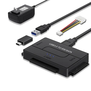 USB 3.0 to SATA IDE Hard Drive Reader, YINNCEEN External Hard Drive Ultra Recovery Converter Universal Hard Drive Adapter Kit for 2.5/3.5 HDD/SSD Hard Drive Disk, Include 12V/2A Power Adapter USB 3.0 to SATA IDE Hard Drive Reader, YINNCEEN External Hard Drive Ultra Recovery Converter Universal Hard Drive Adapter Kit for 2.5/3.5 HDD/SSD Hard Drive Disk, Include 12V/2A Power Adapter