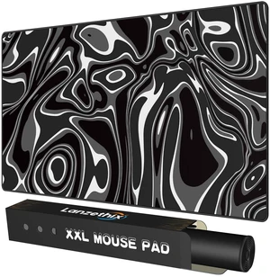 Lanzethix XXL Gaming Mouse Pad, Large Desk Mat 35.4 × 15.7 Inches | Premium Rubber Base & Low-Friction Smooth Cloth Surface, Splash Resistant, Stitched Edges, Ideal for Gaming, Work & Daily Use Lanzethix XXL Gaming Mouse Pad, Large Desk Mat 35.4 × 15.7 Inches | Premium Rubber Base & Low-Friction Smooth Cloth Surface, Splash Resistant, Stitched Edges, Ideal for Gaming, Work & Daily Use