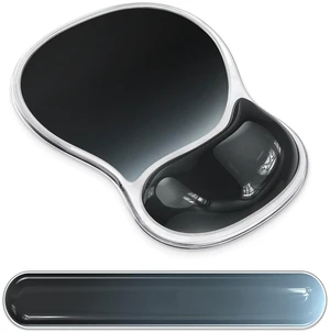 AKIT Ergonomic Mouse Pad with Wrist Rest&Keyboard Wrist Rest Set,Gel,Black | Wrist Support for Computer Keyboard, Non-Slip PU Base, Pain Relief, Typing Comfort, Mousepad for Gaming, Office, Home AKIT Ergonomic Mouse Pad with Wrist Rest&Keyboard Wrist Rest Set,Gel,Black | Wrist Support for Computer Keyboard, Non-Slip PU Base, Pain Relief, Typing Comfort, Mousepad for Gaming, Office, Home