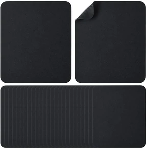 Giloaou 25 Pack Computer Mouse Pad, Waterproof Mousepads Bulk with Non-Slip Rubber Base, Smooth Textured Surface for Gaming, Office, Home, Laptop & Desktop Computers, Black, 7.09 x 8.66 Inch Giloaou 25 Pack Computer Mouse Pad, Waterproof Mousepads Bulk with Non-Slip Rubber Base, Smooth Textured Surface for Gaming, Office, Home, Laptop & Desktop Computers, Black, 7.09 x 8.66 Inch