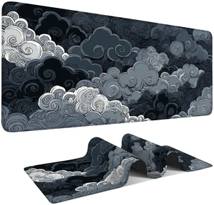 Clouds Extended Gaming Mouse Pad 35.4 x 15.7 Inch Elegant Desk Mat for Gaming, Office, and Study with Non-Slip Rubber Base Clouds Extended Gaming Mouse Pad 35.4 x 15.7 Inch Elegant Desk Mat for Gaming, Office, and Study with Non-Slip Rubber Base