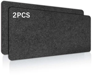 2 PCS Large Felt Desk mat, 40''x16'' with Non-Slip Full Desk Mouse Pad,Office Computer Desk for Keyboard Mat,Felt Desk Mat for Desk Pad Protector100x40cm 2 PCS Large Felt Desk mat, 40''x16'' with Non-Slip Full Desk Mouse Pad,Office Computer Desk for Keyboard Mat,Felt Desk Mat for Desk Pad Protector100x40cm