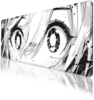 Anime Mouse Pad Black White Manga Cute Girl Eye Large Desk Mat Extended Large Laptop Keyboard Non-Slip Rubber Base with Stitched Edges for Home 31.5 x 11.8 Mouse Pads for Desk Home Office Gaming Anime Mouse Pad Black White Manga Cute Girl Eye Large Desk Mat Extended Large Laptop Keyboard Non-Slip Rubber Base with Stitched Edges for Home 31.5 x 11.8 Mouse Pads for Desk Home Office Gaming