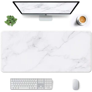 Large Gaming Mouse Pad, XXL 35.4 x 15.7 in Office Desk Mat,Modern | Aesthetic Marble Theme Extended Full Size Computer Mousepad for Desktop Laptop Keyboard, Stitched edges NonSlip Rubber Base Large Gaming Mouse Pad, XXL 35.4 x 15.7 in Office Desk Mat,Modern | Aesthetic Marble Theme Extended Full Size Computer Mousepad for Desktop Laptop Keyboard, Stitched edges NonSlip Rubber Base
