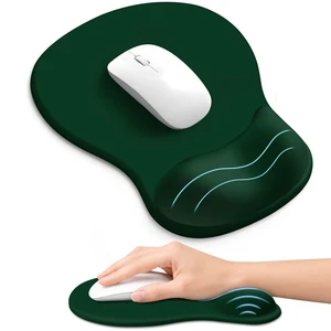 ZapDesk Ergonomic Mouse Pad with Wrist Rest, Gel Wrist Support, Dark Green | 10.2 x 7.6 in Mouse Pad with Smooth Fabric Surface and Non-Slip Rubber Base for Office, Home, Study, and Gaming ZapDesk Ergonomic Mouse Pad with Wrist Rest, Gel Wrist Support, Dark Green | 10.2 x 7.6 in Mouse Pad with Smooth Fabric Surface and Non-Slip Rubber Base for Office, Home, Study, and Gaming